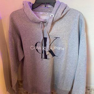 Calvin Klein Grey hooded sweatshirt (New)